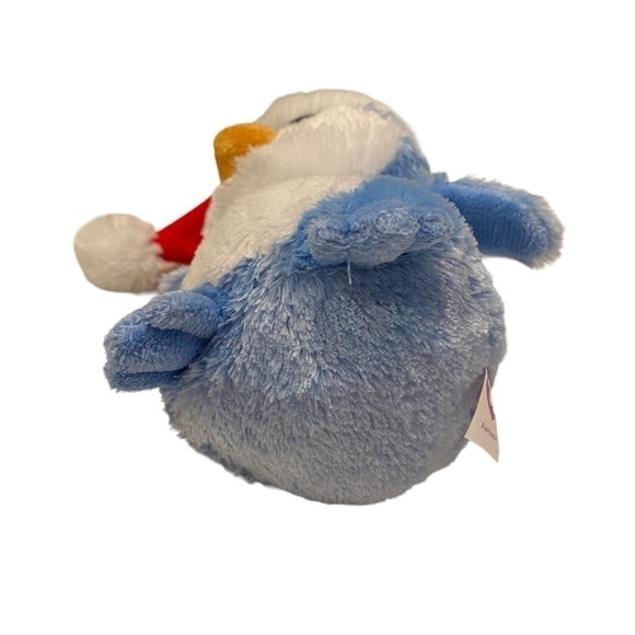 TY Beanie Boos FAIRBANKS the 7" Plush Blue Penguin Santa Hat Retired Solid Eyes - Picture 6 of 10